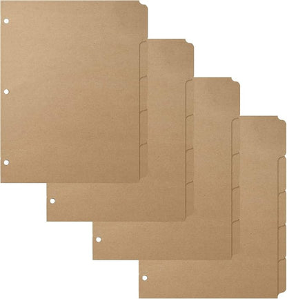 3 Ring Binder Dividers with 5-Tabs by Homakover