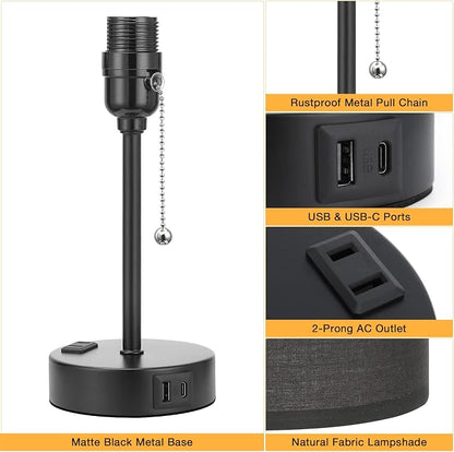 Dicoool Black Bedroom Lamp 3 Color Temperatures - Image 5