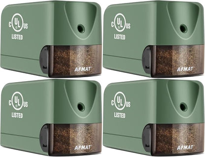 AFMAT 4 Pack Electric Pencil Sharpener, Heavy Duty Pencil Sharpener by AFMAT