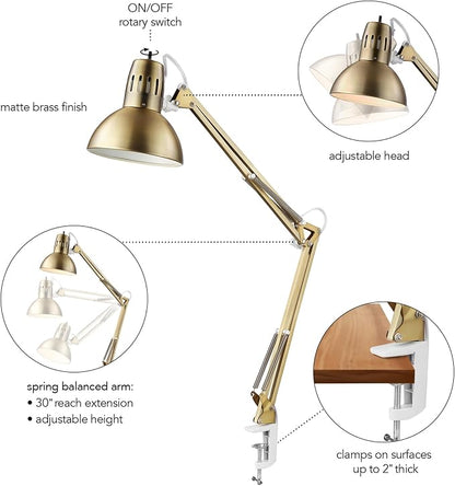 Globe Electric 62000010 32" Multi-Joint Desk Lamp - Image 5