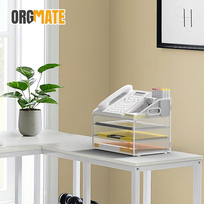 Letter Tray Paper, 4 Tier Desk Organizer - Image 6