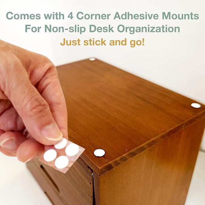 4-Drawer Vintage Desk Organizer - Image 4