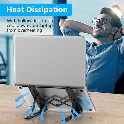 Adjustable Laptop Stand, Portable Laptop Riser - Image 7