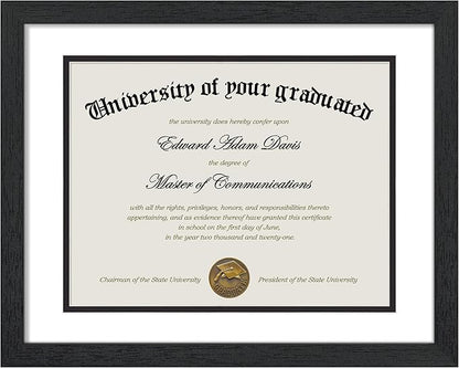 upsimples 11x14 Diploma Frame Certificate Degree Document Frame by upsimples
