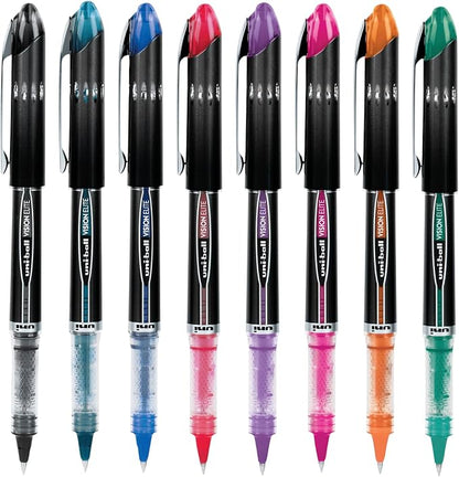 uniball Vision Elite Rollerball Pens, Micro Point, 8 Pack - Image 3