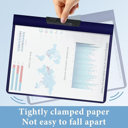 36 Pack Swing Clip Report Covers, Plastic Presentation Folders - Image 6