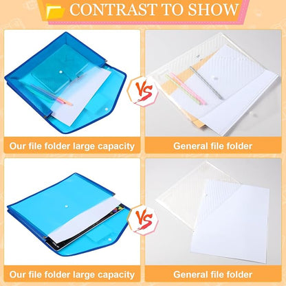 Epakh 36 Pack Plastic Expanding File Folders Expandable File Folder - Image 5