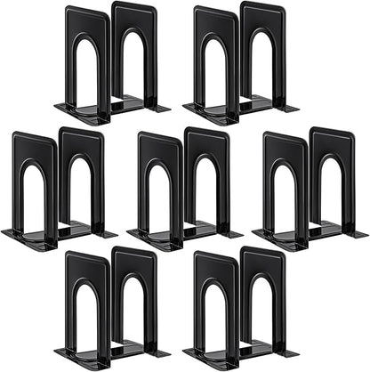 HappyHapi Book Ends, Non-Skid Metal Bookend Supports by Happyhapi