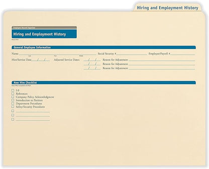 ComplyRight Hiring/Employment Folder, Document Filing Folder by ComplyRight