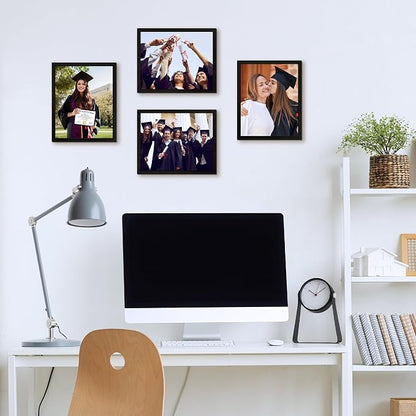 FIXSMITH 8.5x11 Diploma Frame, 6 Pack Black Picture Frames - Image 7