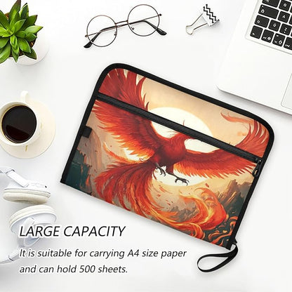 Beautiful Phoenix Accordion File Organizer Expanding Document Folder - Image 6