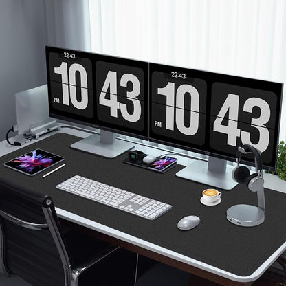 Large Desk Pad, 47.2" x 17" PU Leather Desk Mat - Image 5