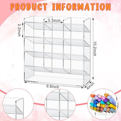 MotiMind Acrylic Pen Organizer Storage - Image 2