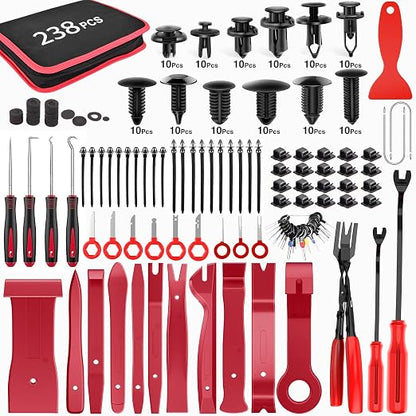 GOOACC 238Pcs Trim Removal Tool, Auto Push Pin Bumper Retainer Clip Set by GOOACC