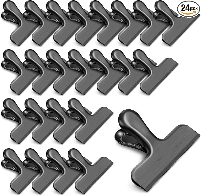 24 Pack Chip Clips, Stainless Steel Bag Clips by WUDIME