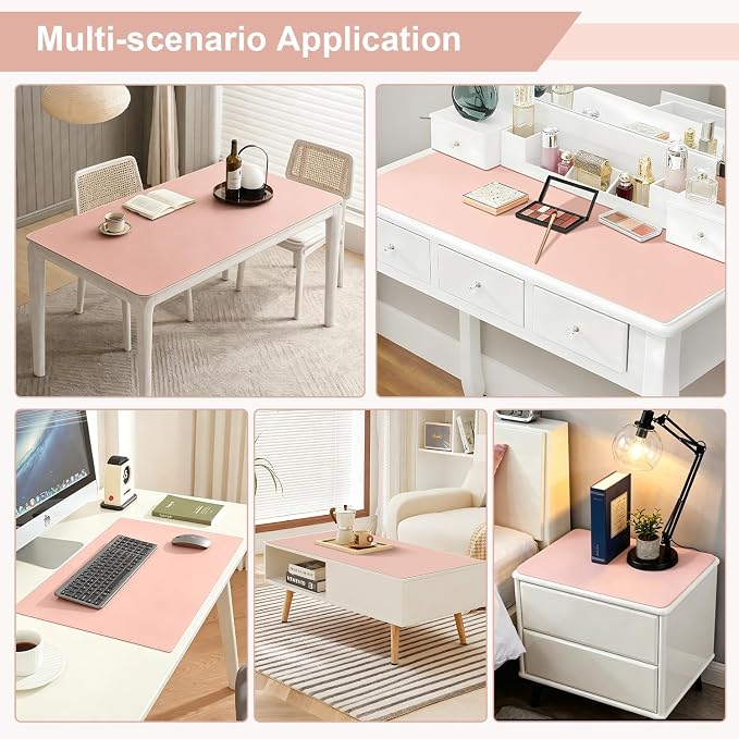 OstepDecor Pink Table Protector 16 x 48 Inch, 1.5mm Thick Plastic Table Cover - Image 3