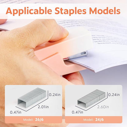 NUSIGN Mini Stapler with 830 Staples, Small Cute Desk Staplers, 25 Sheet - Image 3
