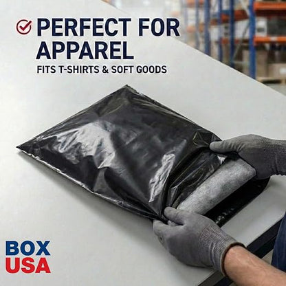 BOX USA Shipping Bags 10" x 13" Black - Image 5