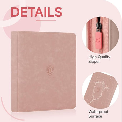 Trading Card Binder with Zip, 12 Pockets Card Binder, 720 Double Sided Pocket - Image 2