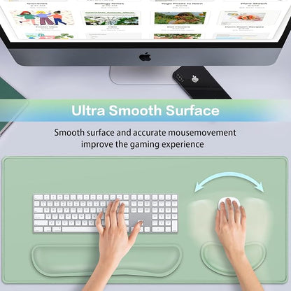 Desk Mat Green, Large Gaming Mouse Pad - Image 2