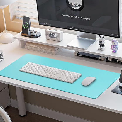 Boutilon Leather Desk Pad Protector, Laptop Desk Pad, Office Mouse Mat - Image 6