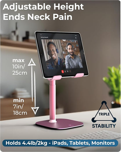 COOPER TabHolder, 7-10" Height Adjustable Tablet Stand, Premium iPad Stand - Image 2