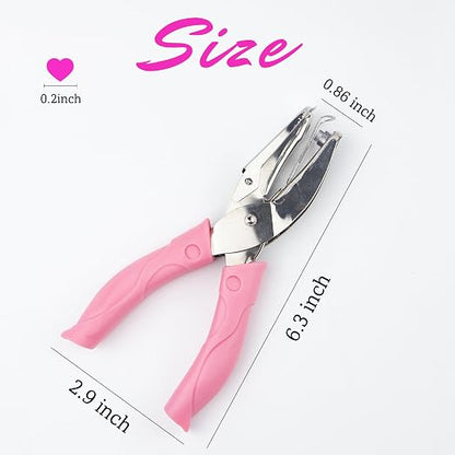 Heart Shape Hole Handhold Single Paper Punch - Image 2