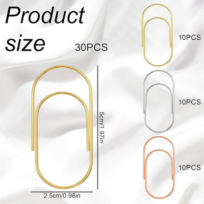 30 Pcs Jumbo Paper Clips Oversized 2 Inch Large Paper Clips Non Skid Smooth - Image 2