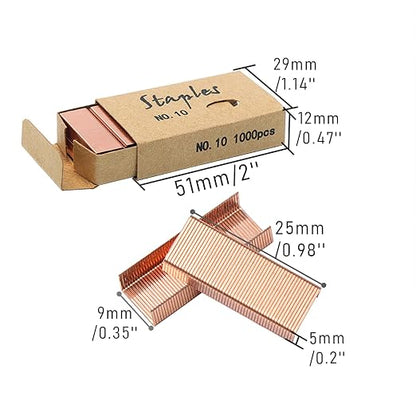 NatSumeBasics 4000 Rose Gold Staples - Image 6