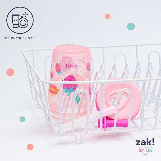 Zak Designs Disney Minnie Mouse Kelso Toddler Cups For Travel or At Home, 15oz 2-Pack Durable Plastic Sippy Cups With Leak-Proof Design is Perfect For Kids (Minnie Mouse) - Image 6