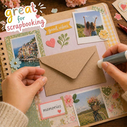 Kraft Mini Envelopes Brown Kraft Envelopes - Image 4