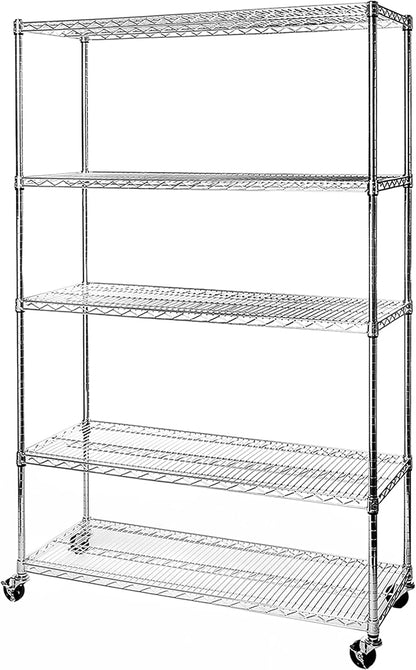 Seville Classics UltraDurable Heavy Duty NSF Solid Steel Wire Rack Storage Unit by Unknown