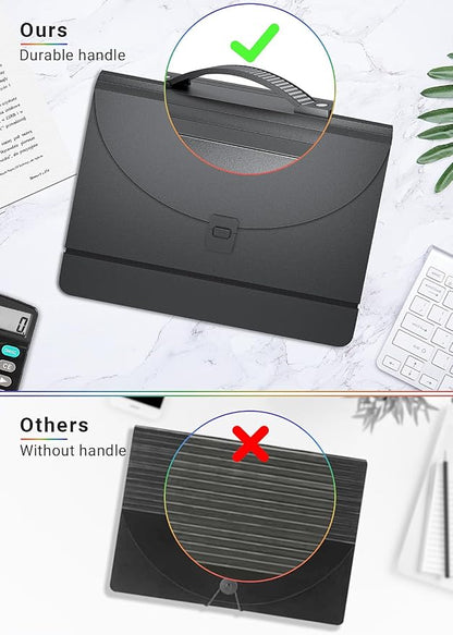 Expanding File Folder/Accordion File Organizer/Portable File Box - Image 3