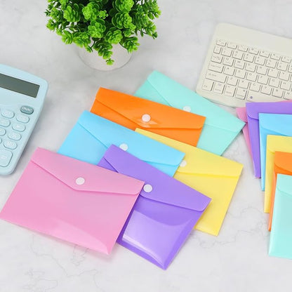 Plastic Envelopes 10 Pack Clear Document Folders，Plastic Envelopes - Image 6