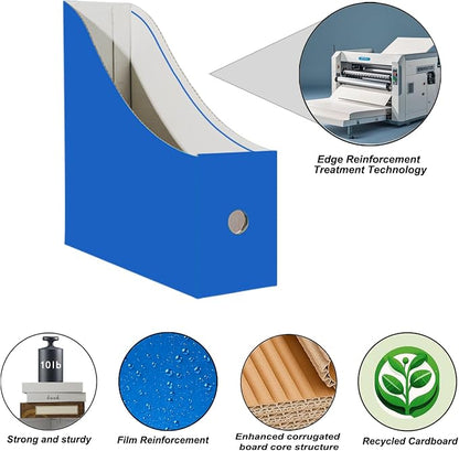 Limitliho 6 Pack Cardboard Magazine Holder - Image 2