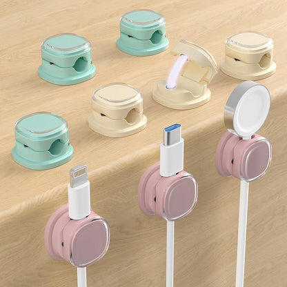 Magnetic Cable Clips, Adjustable Cord Holder Management, Adhesive Wire Keeper by COOCAT