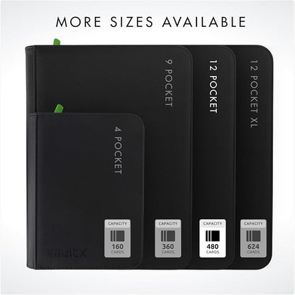 Vault X 12 Pocket Zip Binder, 480 Cards, Exo-Tec Material, 20 Side-Loading Pages - Image 7