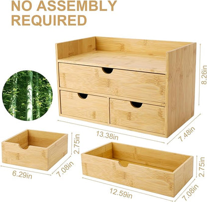 Charmewooden Bamboo Desk Organizer - Image 2