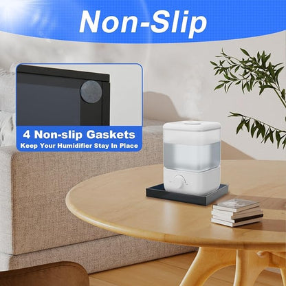 Acrylic Humidifiers Tray for LEVOIT Classic 160 Top-Fill Humidifiers 2.5L Tank, Leak-Proof Tray for Humidifier, Moisture-Proof TankFloor (Not Include Humidifier) (Transparent black, 2.5L) - Image 7