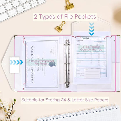 XKDOUS Important Document Organizer Emergency Binder Life Organizer Folio - Image 2
