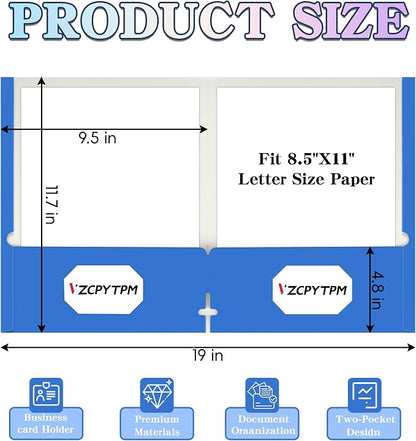 8 Packs Pocket File Folders, File Folders - Image 5