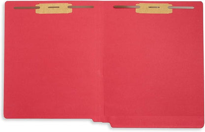 100 Red End Tab Fastener File Folders - Image 5