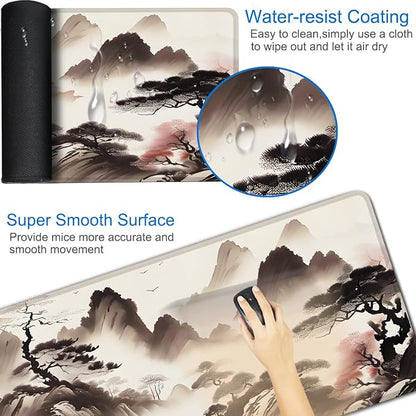 Mousepad, 31.5x15.7 inch Large Extended Gaming Computer Keyboard Mouse Mat - Image 3
