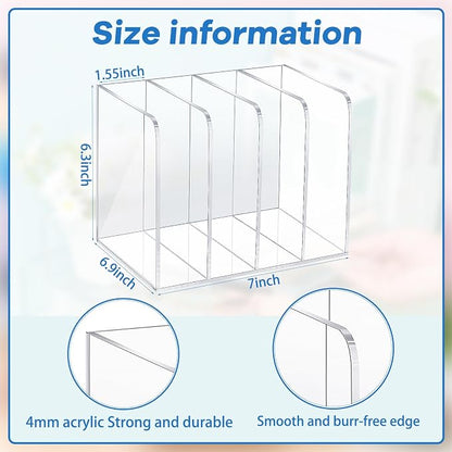 Suzile Clear Acrylic Magazine File Holder - Image 2