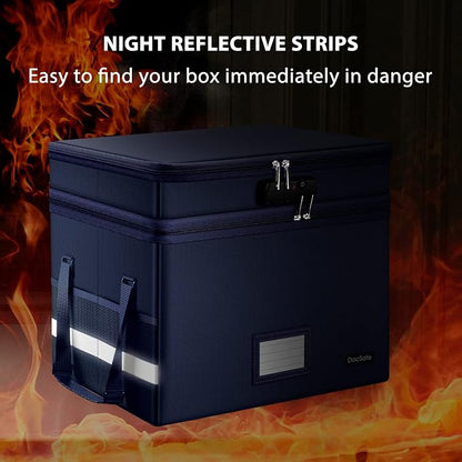 DocSafe File Box with Lock, Large Portable Home Office Filing Safe - Image 7