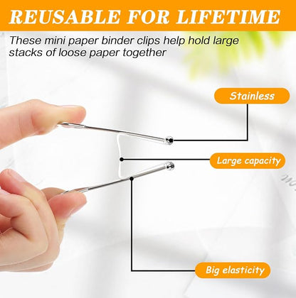 Jetec Extra Large Binder Clips Bulk 2 Inch Metal Jumbo Binder Clips Office - Image 6