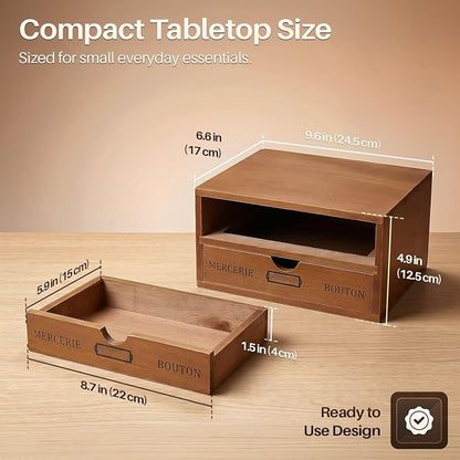 Flexzion Wood Desk Organizer - Image 6