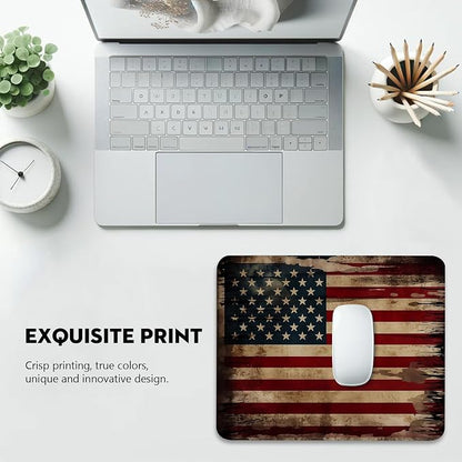 Vintage American Flag Mouse Pad - Image 6