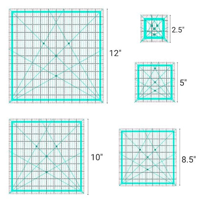 Quilting Rulers, 5 Quilting Square Ruler - Image 6