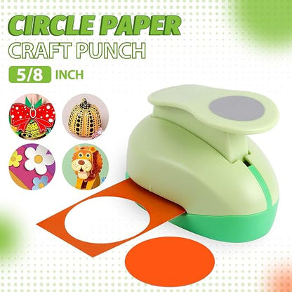 UCEC 5/8 Inch Circle Punch - 16mm Paper Circle Cutter - Image 2